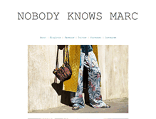 Tablet Screenshot of nobodyknowsmarc.com